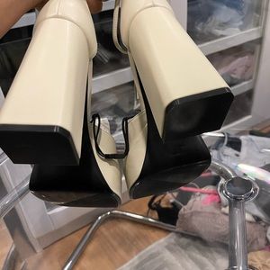 Zara heels- off white